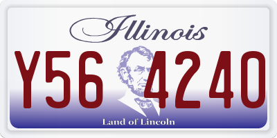IL license plate Y564240