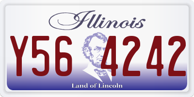 IL license plate Y564242