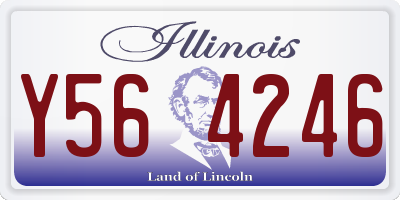 IL license plate Y564246