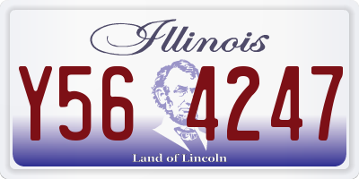 IL license plate Y564247