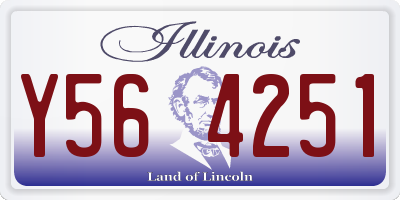 IL license plate Y564251