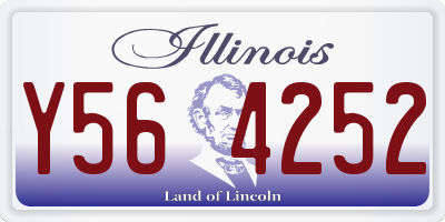 IL license plate Y564252