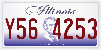 IL license plate Y564253