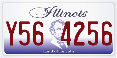 IL license plate Y564256