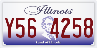 IL license plate Y564258