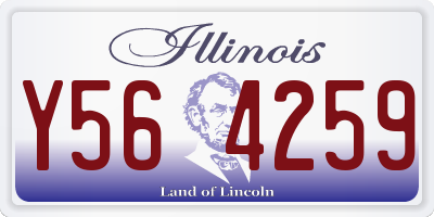 IL license plate Y564259