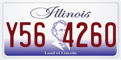 IL license plate Y564260