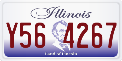 IL license plate Y564267