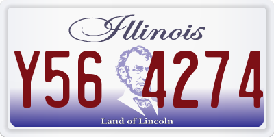 IL license plate Y564274