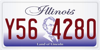 IL license plate Y564280
