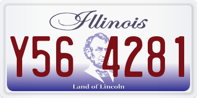 IL license plate Y564281
