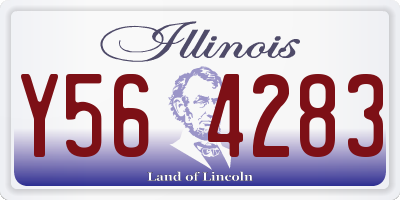 IL license plate Y564283