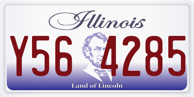 IL license plate Y564285