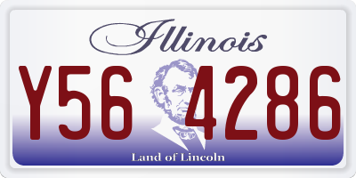 IL license plate Y564286
