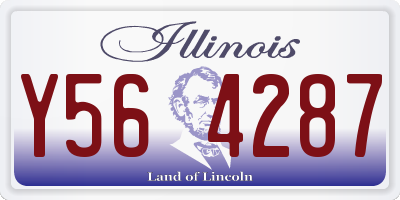 IL license plate Y564287