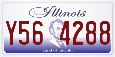IL license plate Y564288