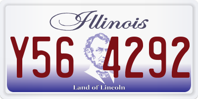 IL license plate Y564292