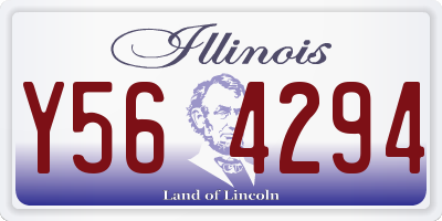 IL license plate Y564294