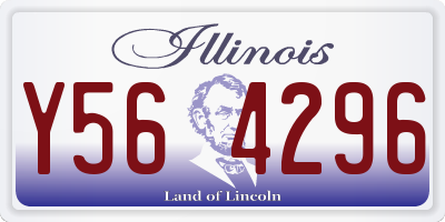 IL license plate Y564296