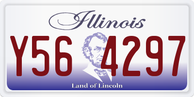 IL license plate Y564297
