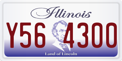 IL license plate Y564300