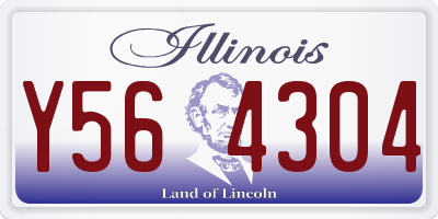 IL license plate Y564304