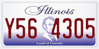 IL license plate Y564305