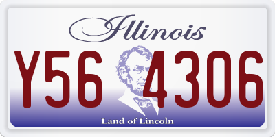IL license plate Y564306