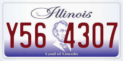 IL license plate Y564307