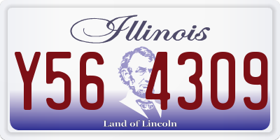 IL license plate Y564309