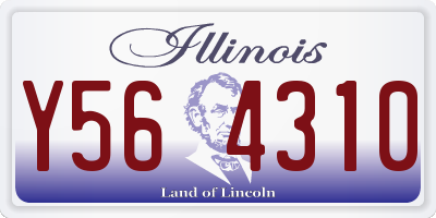 IL license plate Y564310