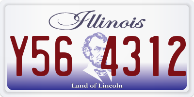 IL license plate Y564312
