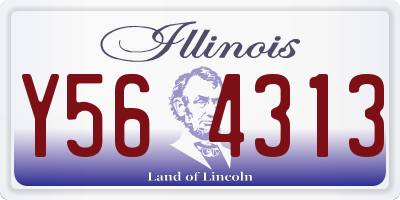 IL license plate Y564313