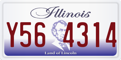 IL license plate Y564314