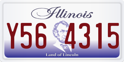 IL license plate Y564315