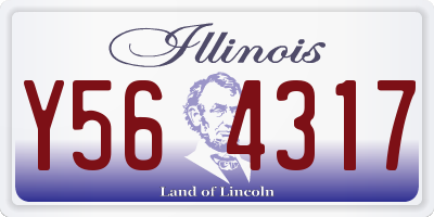 IL license plate Y564317
