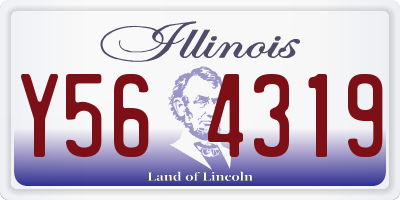 IL license plate Y564319
