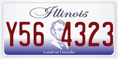 IL license plate Y564323