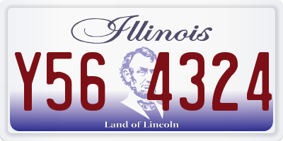 IL license plate Y564324