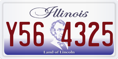 IL license plate Y564325