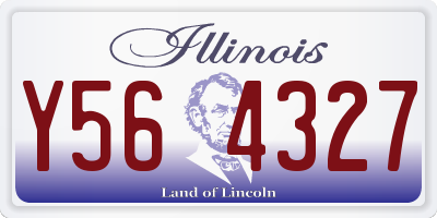 IL license plate Y564327