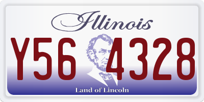 IL license plate Y564328