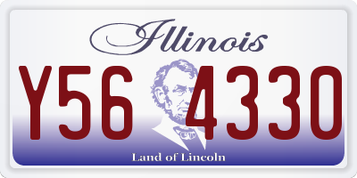IL license plate Y564330
