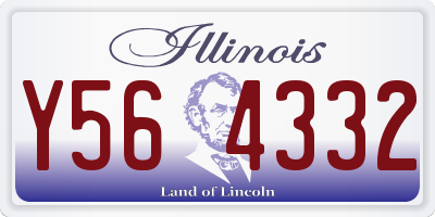 IL license plate Y564332
