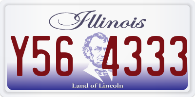 IL license plate Y564333