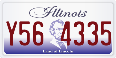IL license plate Y564335