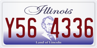 IL license plate Y564336