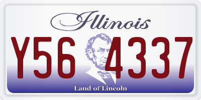 IL license plate Y564337
