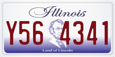 IL license plate Y564341