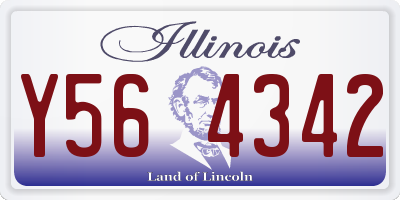 IL license plate Y564342